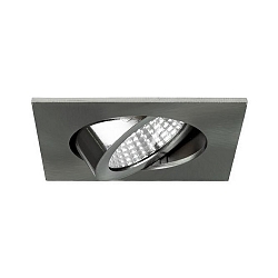 Downlight BB05 hoekig, dimbaar IP20, nikkel mat dimbaar