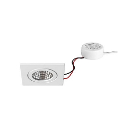 recessed luminaire, glossy, white  6W 680lm 3000K 20-40� 20-40� CRI 80-89