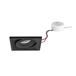 Inbouwarmatuur draaibaar, vierkant IP20, wit dimbaar 7W 680lm 3000K 20-40� 20-40� CRI 80-89