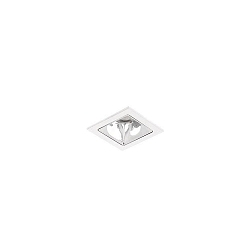 ceiling recessed luminaire APOLLO MICRO square, direct IP20, silver dimmable