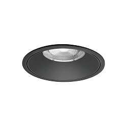Plafondinbouwarmatuur DIOS MAXI rond, direct IP20, zwart dimbaar