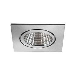 Downlight BB16 hoekig, DALI aanstuurbaar IP54, rvs dimbaar