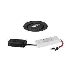 recessed luminaire IP20, glossy, black dimmable 7W 680lm 3000K 20-40� 20-40� CRI 80-89