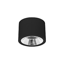 Downlight APOLLO MAXI glad, rond, DALI aanstuurbaar IP20, gepoedercoat, zwart dimbaar