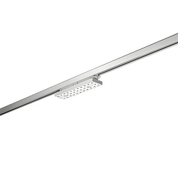 3-fase spot BALI MINI S 97�/91� DALI-2 - 29.4CM roteerbaar, DALI aanstuurbaar, met lensoptiek IP20, zilver mat dimbaar