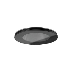 Downlight COVER-UP rond, stijf, helder, zwart