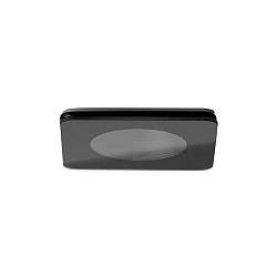 Downlight COVER-UP stijf, vierkant, helder, zwart
