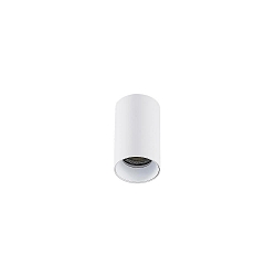 Downlight TOMEK 1-vlams, cilindrisch, opbouwversie GU10 IP20, wit mat dimbaar