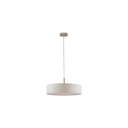Pendelarmatuur TIM � 50CM up down, met diffuser E27 IP20, nikkel mat dimbaar