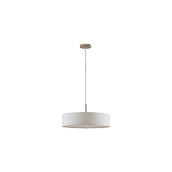 Pendelarmatuur TIM � 50CM up down, met diffuser E27 IP20, nikkel mat dimbaar