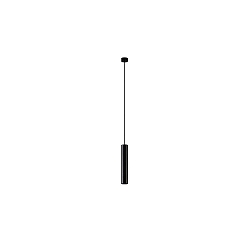 Pendelarmatuur TOMEK 350MM 1-vlams, cilindrisch, stijf GU10 IP20, zwart mat dimbaar