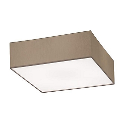 Plafondarmatuur SOFT CUBE 580 vierkant E27 IP20, donkerbruin dimbaar