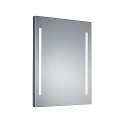 Surface LED wall / mirror luminaire MIRROR, IP44, 2-sided, partly matt, 80 x 60cm, 2x18W 3000K 2x1788lm, CRi > 90