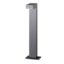 Paallamp LANTERN 60CM down, hoekig, schakelbaar IP65, grafiet, mat 