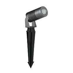 Armatuur met grondpen rond, waterdicht IP67, titaan 
