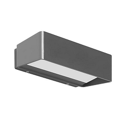 outdoor wall luminaire TULLIA switchable LED IP65, grey 