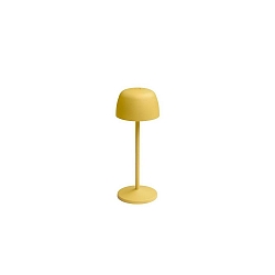 Tafellamp op batterijen ROSS down, met Touch-Dimmer IP54, geel dimbaar