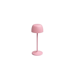 Tafellamp op batterijen ROSS down, met Touch-Dimmer IP54, pink dimbaar