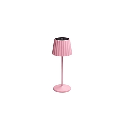 Tafellamp op batterijen REIRO IP54, pink dimbaar