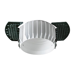 Inbouwframe COUPLED rond, wit