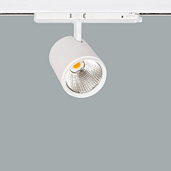 Railspots rond, roteerbaar, schakelbaar LED IP20, zilver 