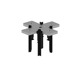 X-connector PEPA HIGH mechanisch, zwart, zilver