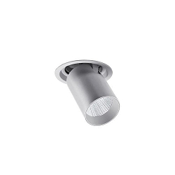 Plafondinbouwarmatuur TRAXX MICRO draaibaar, roteerbaar, direct IP20, zilver dimbaar