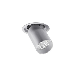 Plafondinbouwarmatuur TRAXX MINI draaibaar, roteerbaar, direct IP20, zilver dimbaar