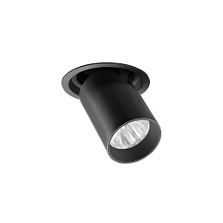 Plafondinbouwarmatuur TRAXX MIDI draaibaar, roteerbaar, direct IP20, zwart dimbaar