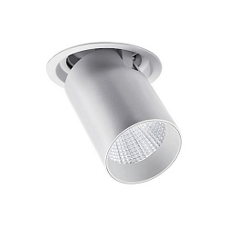 Spot TRAXX MAXI rond, draaibaar, roteerbaar, schakelbaar LED IP20, zilver 