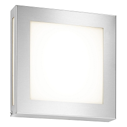 Wandarmatuur voor buitenshuis 22 x 22 vierkant IP44, rvs 