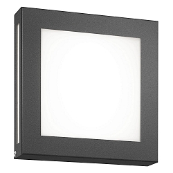 Wandarmatuur voor buitenshuis 22 x 22 vierkant IP44, antraciet 