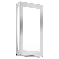 Wandarmatuur voor buitenshuis 28 X 14 FLAT plat IP44, rvs 