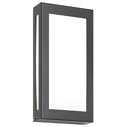 Wandarmatuur voor buitenshuis 28 X 14 FLAT plat IP44, antraciet 