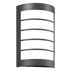 Outdoor LED wall luminaire 16/1 with motion detector, IP44, 12W 3000K 1200lm, stainless steel / opal glass, anthracite