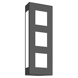 Outdoor wall luminaire 22, E27, IP44, aluminium, anthracite