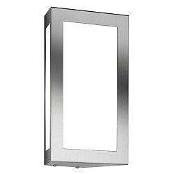 Outdoor wall luminaire AQUA LONG, stainless steel, IP44, E27
