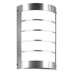 Outdoor LED wall luminaire 16/1 with motion detector, IP44, 12W 3000K 1200lm, stainless steel / opal glass