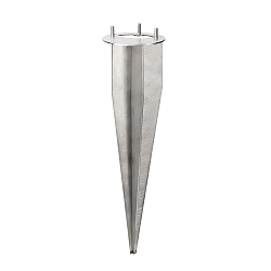 Grondspies POWER CMD-9016 hoekig, mechanisch, rvs