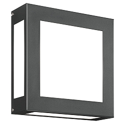 Wandarmatuur voor buitenshuis AQUA LEGENDO vierkant E27 IP44, antraciet