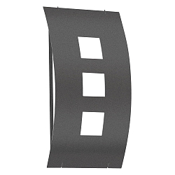 Outdoor wall luminaire AQUA TOMA, IP44, E27 max. 75W, stainless steel / opal glass, anthracite