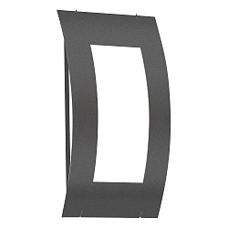 Outdoor wall luminaire AQUA QUADRAT, IP44, E27, stainless steel / opal glass, anthracite