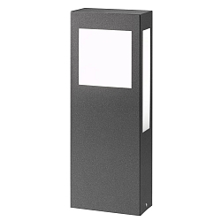 Outdoor floor luminiare AQUA PAULO, angular, 40cm, IP44, 2G11, stainless steel, anthracite