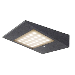 Wandlamp op zonne-energie met sensor IP54, antraciet 