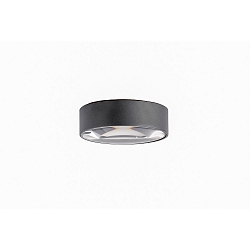 Plafondarmatuur voor buiten down, met lensoptiek IP65, antraciet