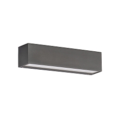 Wandarmatuur voor buitenshuis 25CM up down, lang IP65, antraciet