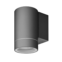 Wandarmatuur voor buitenshuis down, cilindrisch GU10 IP65, antraciet