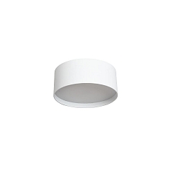 Plafondarmatuur voor buiten � 12CM rond, CCT Switch, met diffuser IP44, gepoedercoat, wit