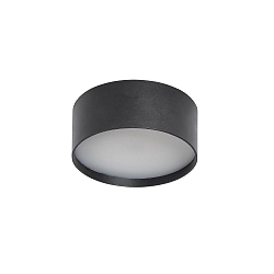 Plafondarmatuur voor buiten � 15CM rond, CCT Switch, met diffuser IP44, antraciet 