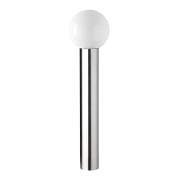 Staande armatuur voor buiten AQUA BALL groot, rond, baalvormig E27 IP44, rvs geborsteld